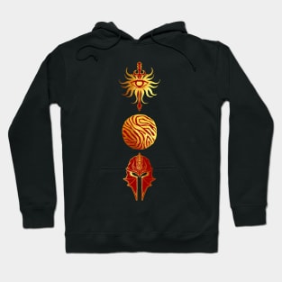 Gold Inquisitor's Pride | Helmet Dragon Orb Sword Fantasy Gaming Gamer Hoodie